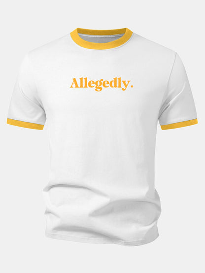 Camiseta com estampa contrastante Allegedly Ringer