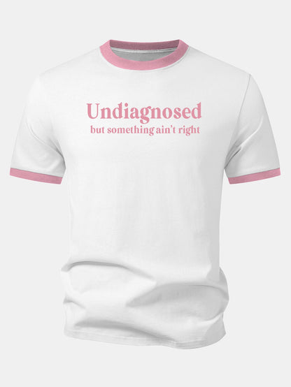 Camiseta Undiagnosed Print Contrast Ringer