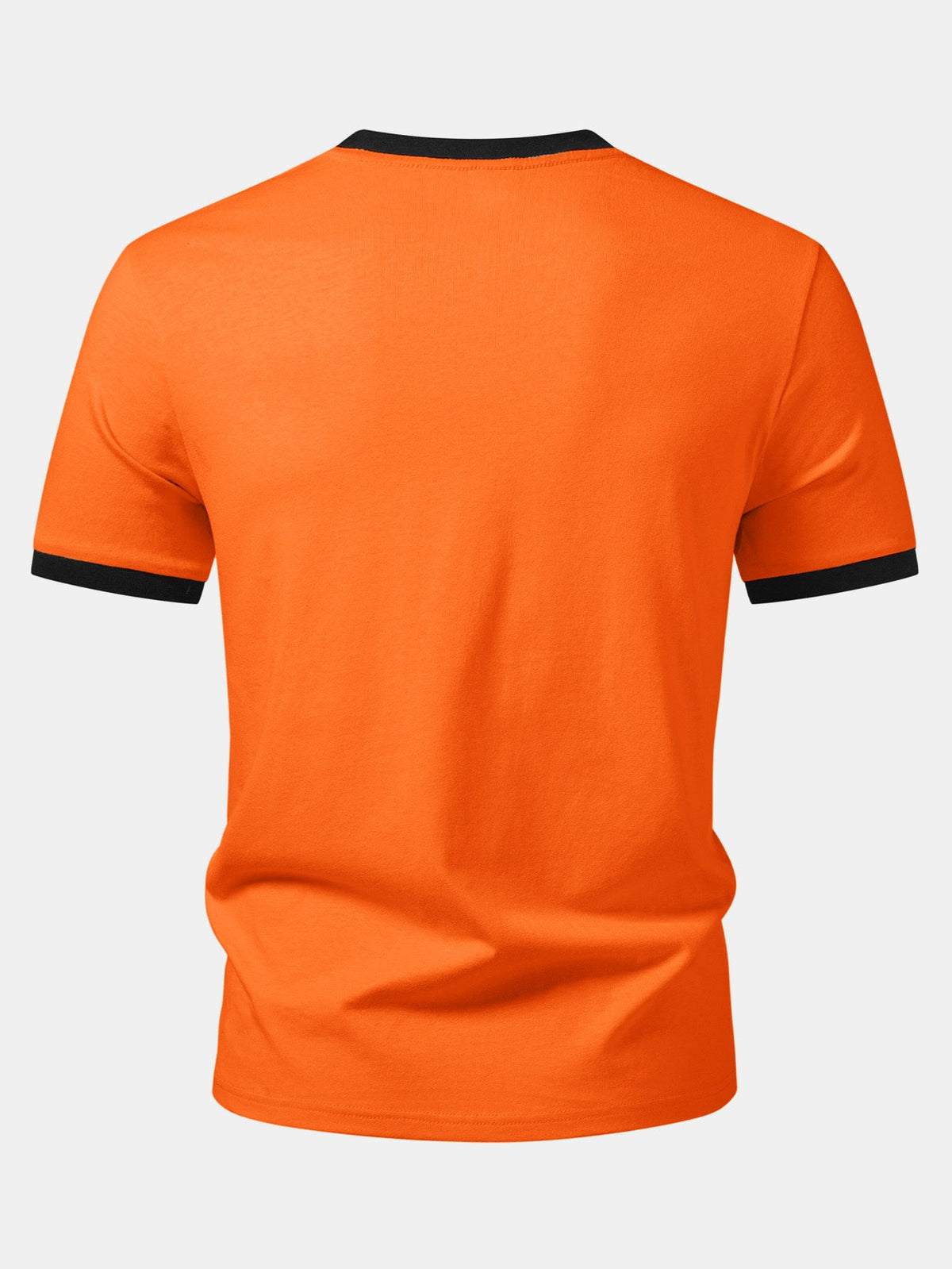 Camiseta Ringer com Contraste e Estampa de Fantasma