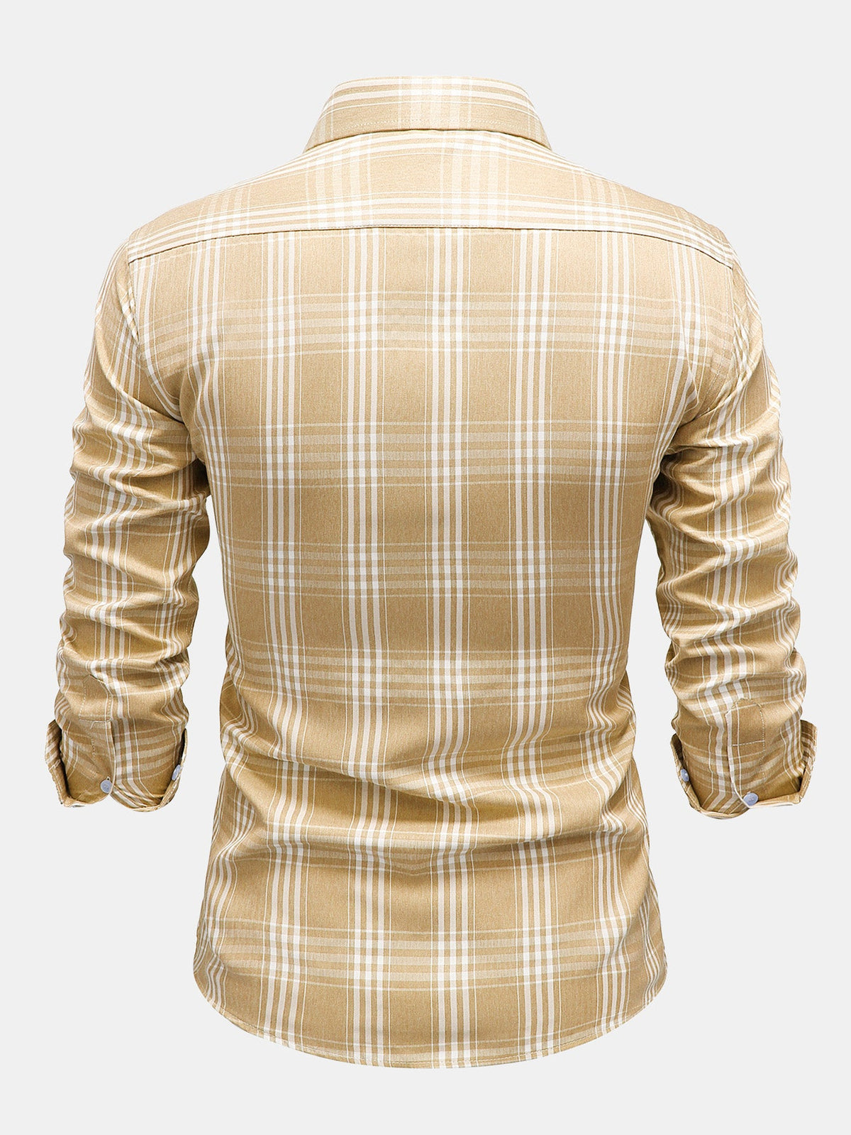 Camisa xadrez de algodão com botões