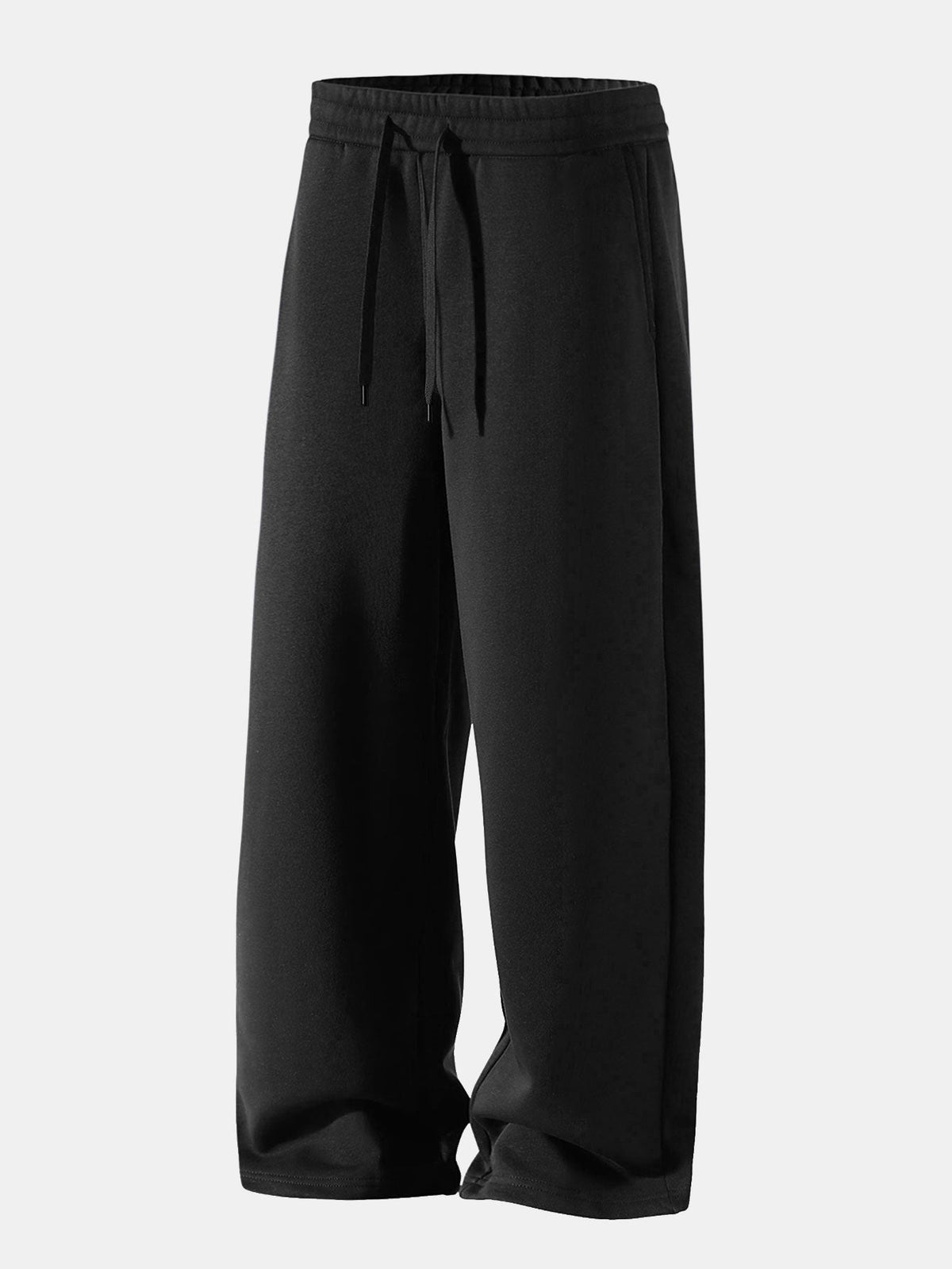 Conjunto de moletom com capuz de caimento confortável e calça de moletom reta