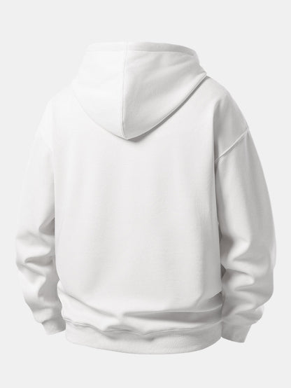 Conjunto de moletom com capuz de caimento confortável e calça de moletom reta