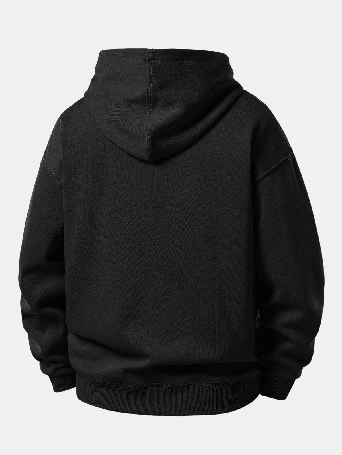 Conjunto de moletom com capuz de caimento confortável e calça de moletom reta
