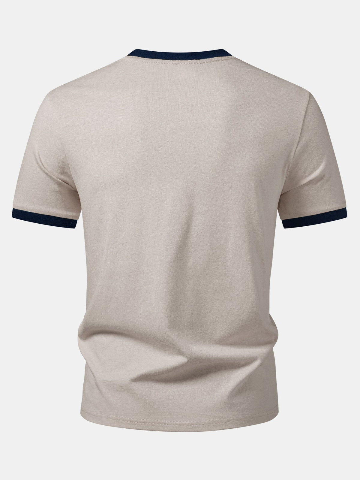 Camiseta Ringer Contrastante com Estampa de Gato Preto, Café e Halloween