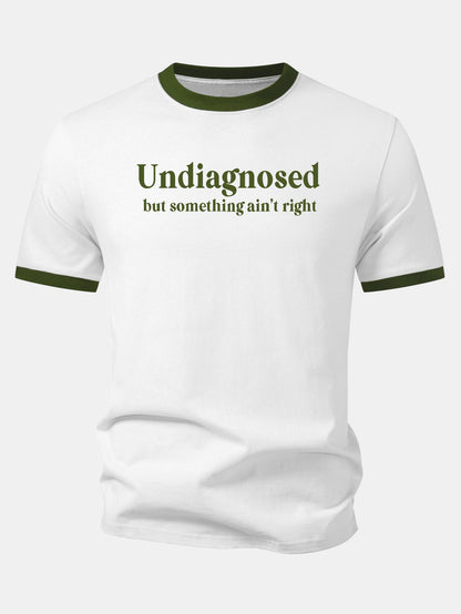 Camiseta Undiagnosed Print Contrast Ringer