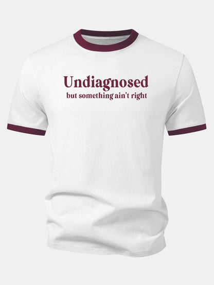 Camiseta Undiagnosed Print Contrast Ringer