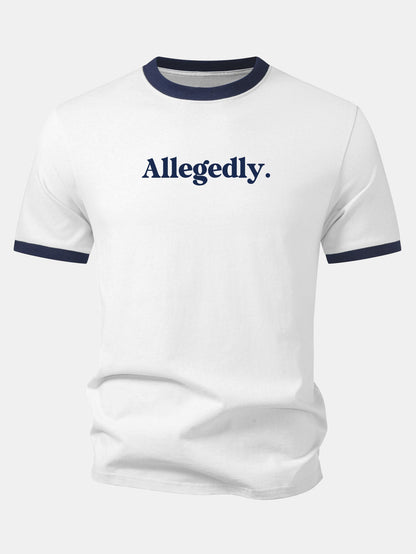 Camiseta com estampa contrastante Allegedly Ringer