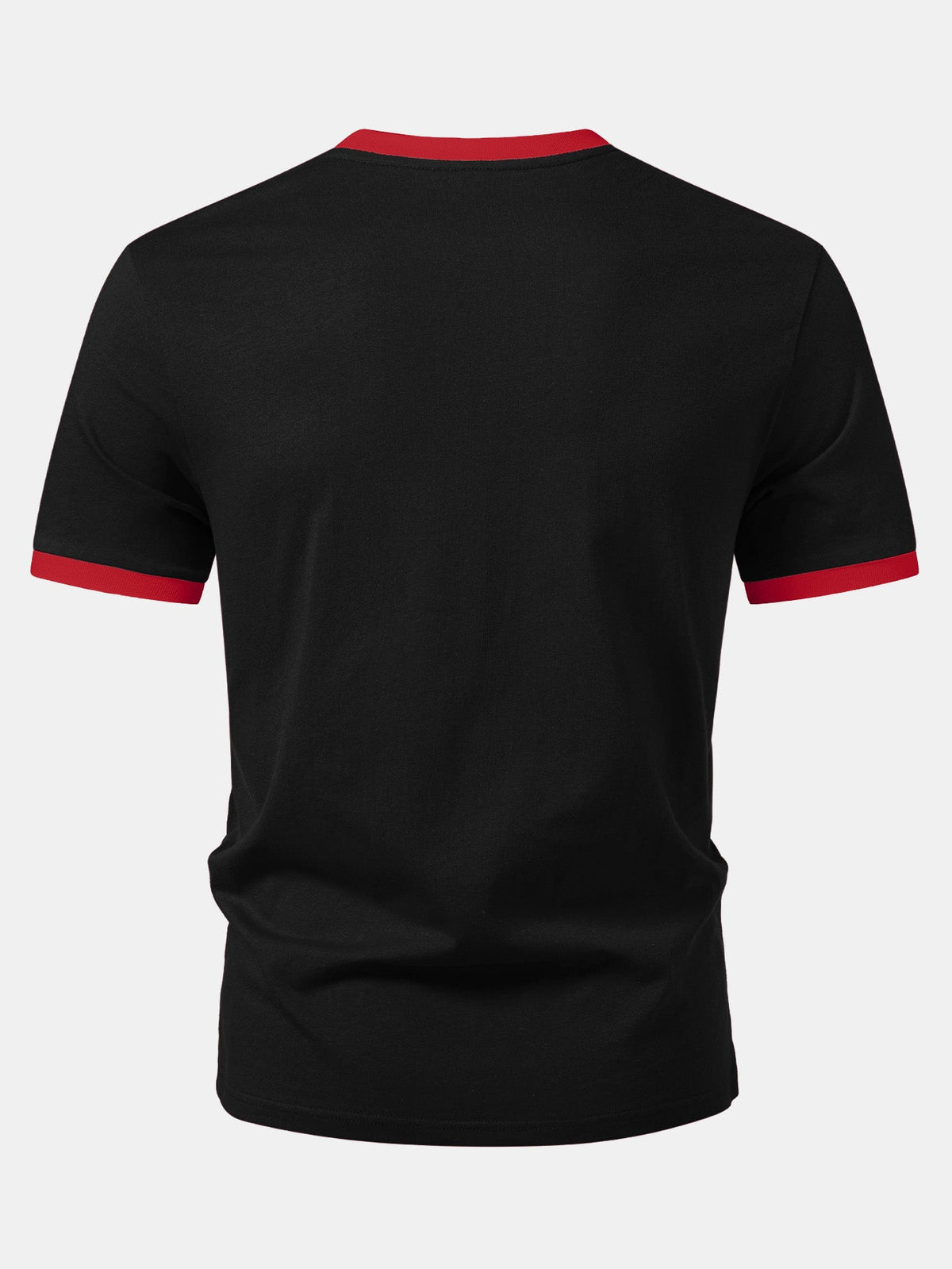 Camiseta Ringer de Contraste com Estampa de Fantasma Glitch