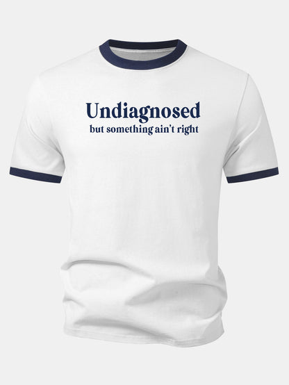 Camiseta Undiagnosed Print Contrast Ringer