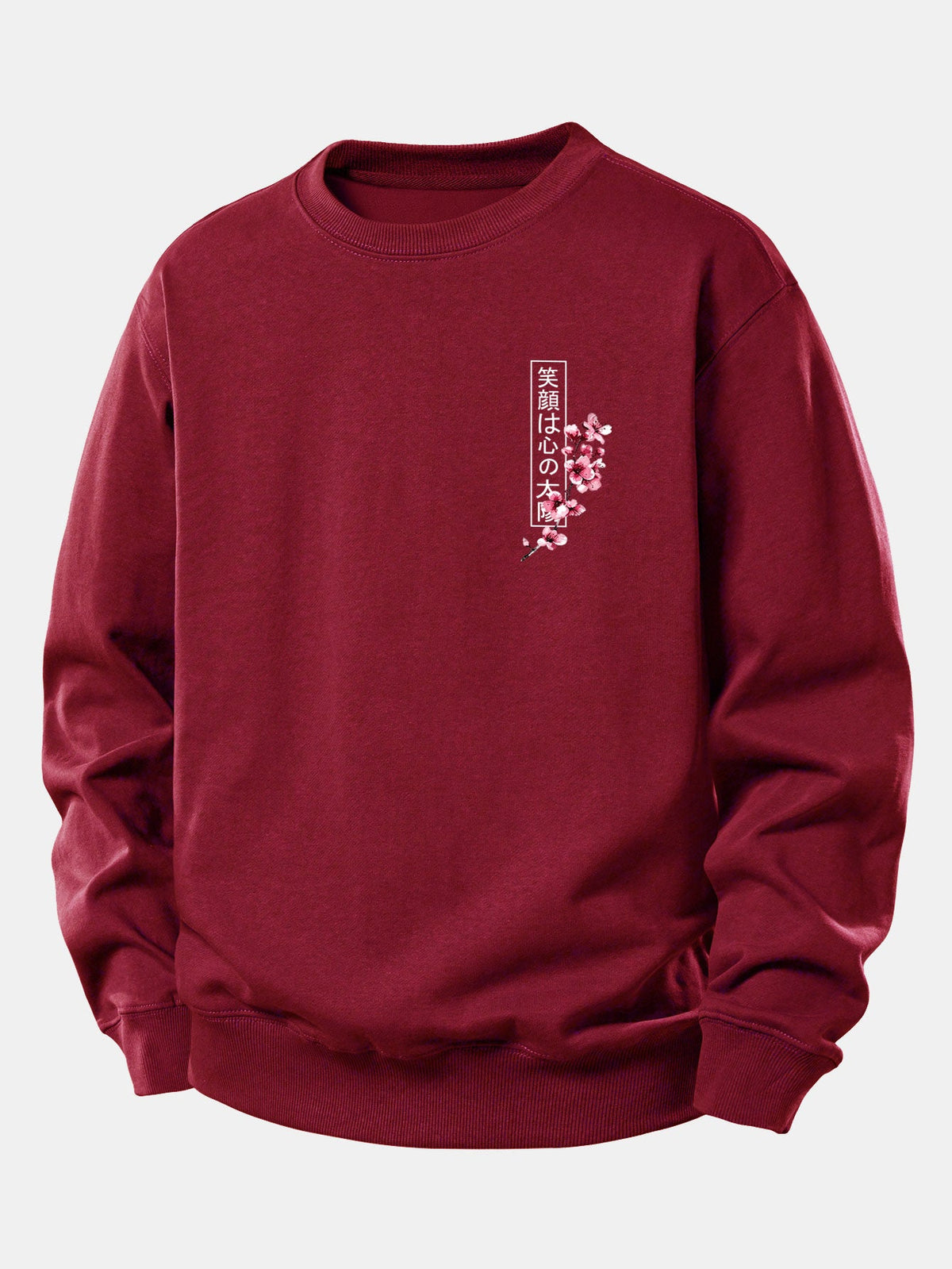 Moletom de modelagem confortável com estampa de samurai japonês, katana, peixe koi e sakura