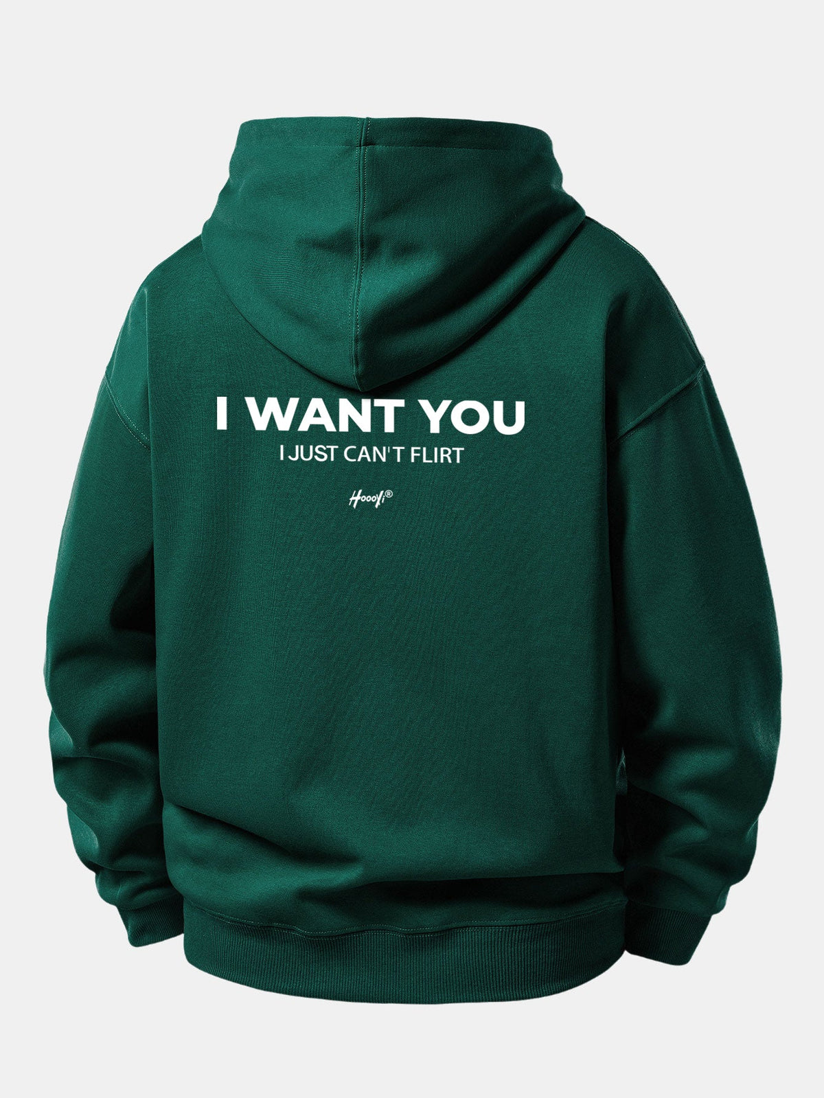 Moletom com capuz e caimento confortável com estampa “I Want You Back”
