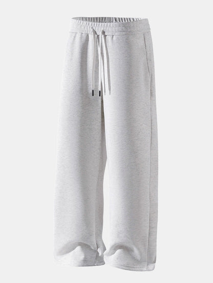 Conjunto de moletom com capuz de caimento confortável e calça de moletom reta