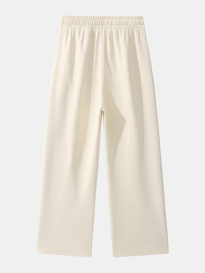 Calça de perna reta com listras contrastantes