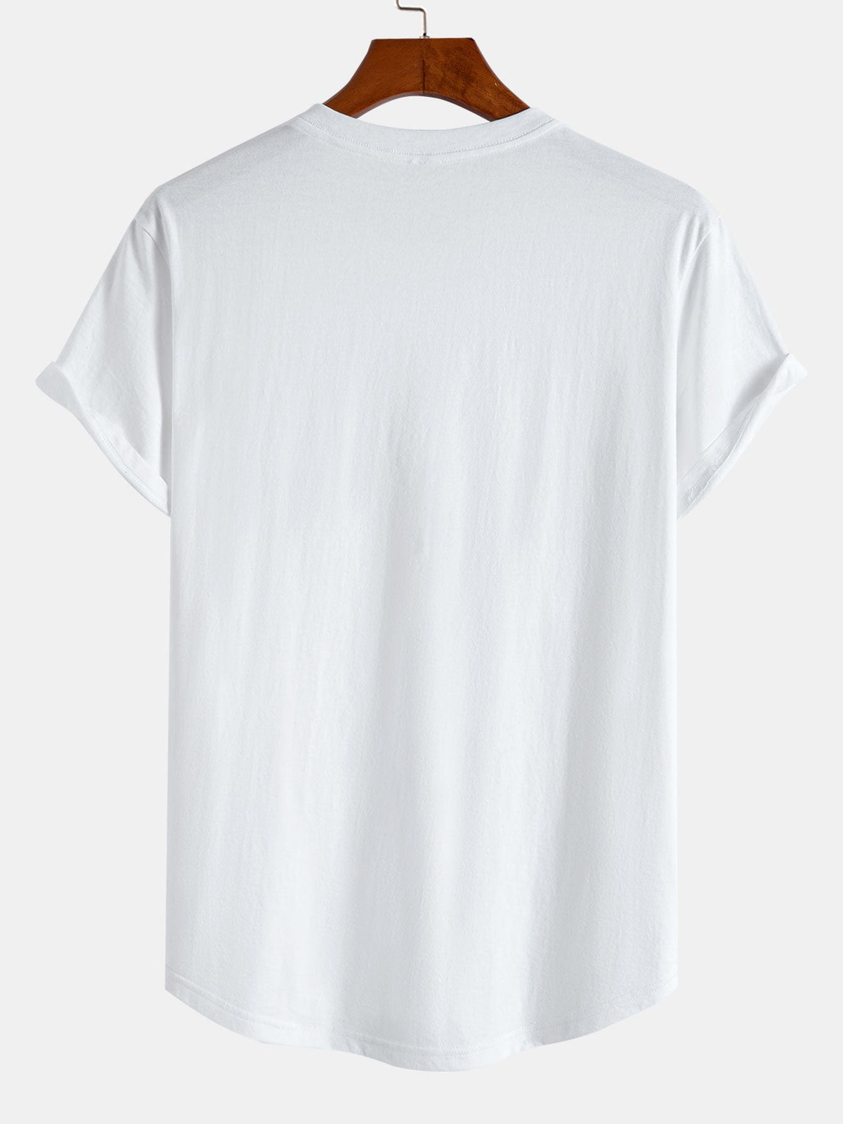Camiseta de Algodão com Estampa de Pato Emoji e Barra Curvada