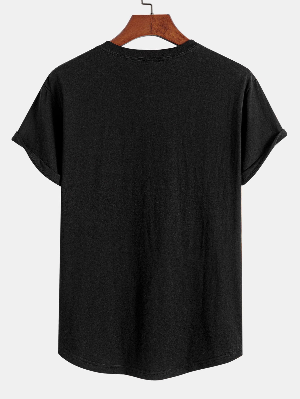 Camiseta de Algodão com Estampa de Pato Emoji e Barra Curvada