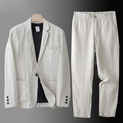 Davenport Linen Suit Set