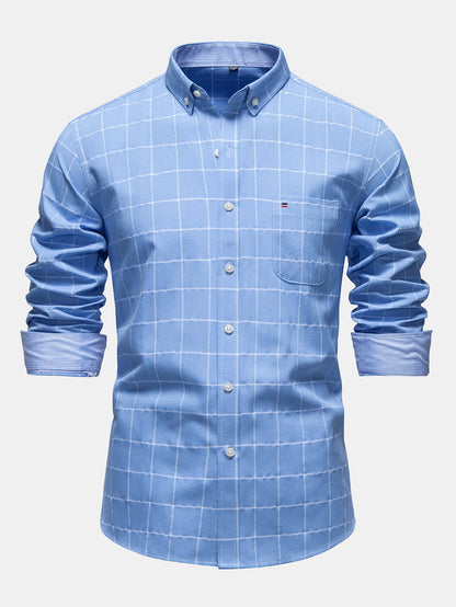Camisa xadrez de botões