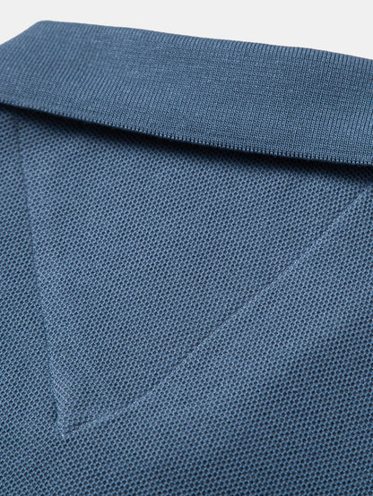Polos de piquê de algodão de manga longa