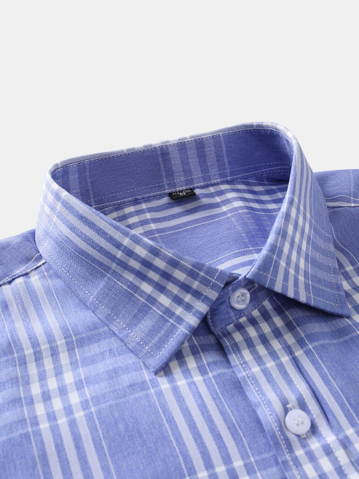 Camisa xadrez de algodão com botões