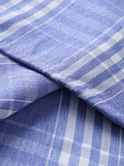 Camisa xadrez de algodão com botões